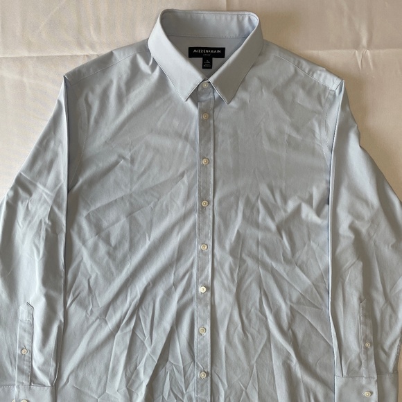 Mizzen+Main Light Blue Leeward Performance Dress Shirt – XL - Picture 1 of 5
